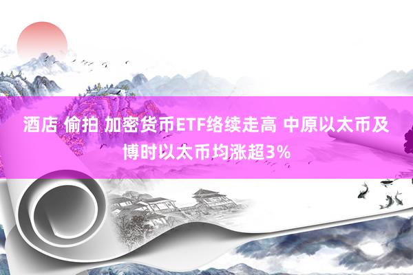 酒店 偷拍 加密货币ETF络续走高 中原以太币及博时以太币均涨超3%